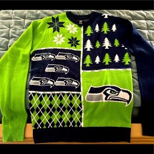 🏈NFL🏈 SEAHAWKS 🟢🔵 holiday sweater